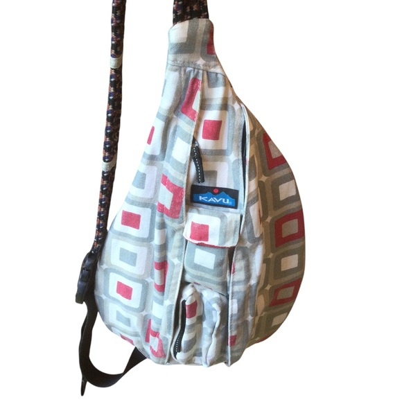 Kavu Handbags - KAVU Crossbody Sling Bag - Multicolor Geometric Design